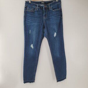 Buffalo David Bitton Blue Jeans‎ Womens 6/28 Ripd Repair Mid rise skinny